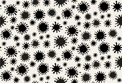Blots seamless pattern. Abstract vector background. Ilustración de archivo