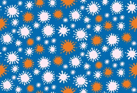 Blots seamless pattern. Dotted texture. Stock Illustration