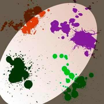 Blots in the spotlight Stock Illustration