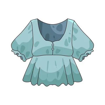 Blouse illustration Illustrazione stock