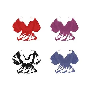 Blouses corset in different colors Stock Illustration