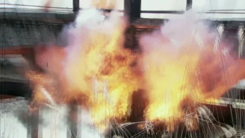 Blow up the bridge Stock Footage 235267491