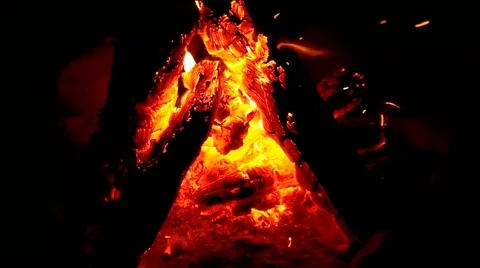 Blow on the Fire Stock-Footage 40770182