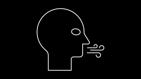 Blow icon animation Stock Footage 315181499