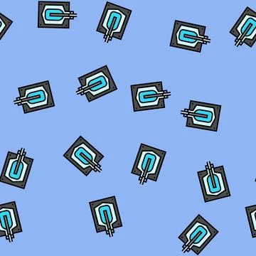 Blow molding materials engineering vector seamless pattern Stockillustratie