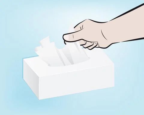Blow the nose Illustration