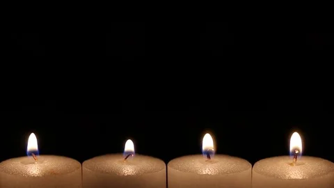 Blow out the candle Stock Footage 78832091