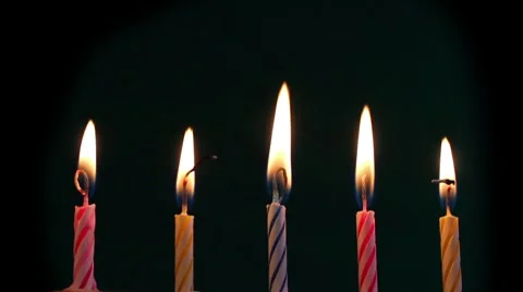 Blow Out Candles Stock Footage 8828320