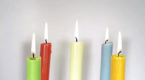 Blow out candles Stock Footage 46596232