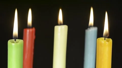 Blow out candles Stock Footage 46596259