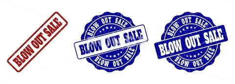 BLOW OUT SALE Grunge Stamp Seals Stock Illustration