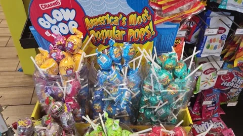 Blow Pop Candy Stock Footage 202044827