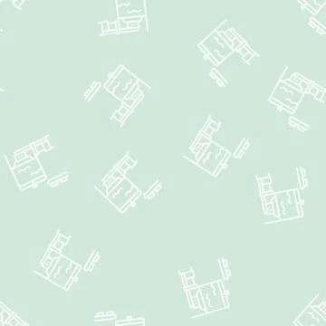 Blow tank line seamless pattern Stock Illustration