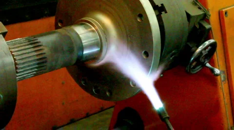 Blow Torch to Engine Component  Video stock 1095514