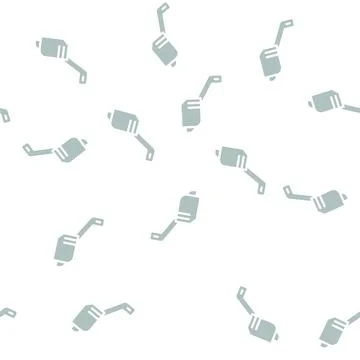 Blower gardeng equipment glyph vector seamless pattern Stock Illustration