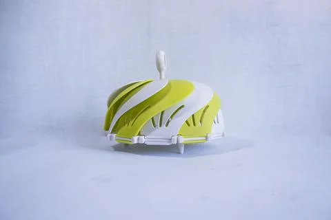 Blower Model Plastic Plate With White Background. Plastic Dining. Plastic pla Stock Photos