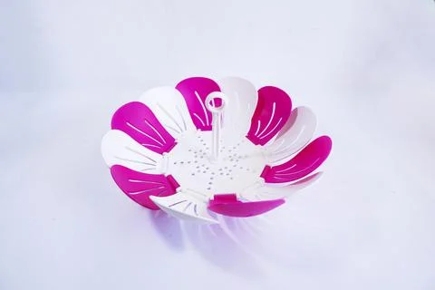 Blower Model Plastic Plate With White Background. Plastic Dining. Plastic pla Stock Photos