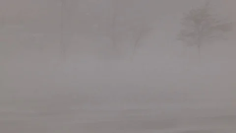 Blowing and drifting snow ahead of major winter storm and blizzard Stock Footage 70674422