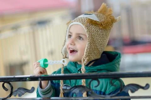 Blowing Bubbles Stock Photos