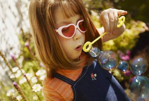 Blowing Bubbles Stock Photos