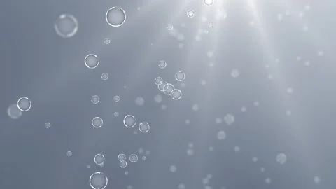 Blowing Bubbles Soap Bubble Bath, Static 4K 3D Green Screen loop Animation Video stock 141057803