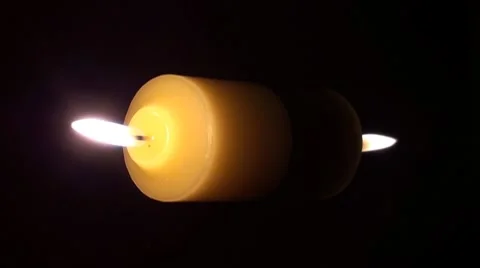 Blowing candle out Stock Footage 8662376