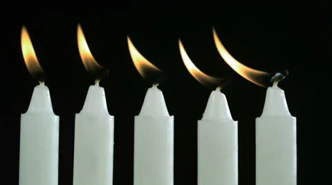 Blowing candle, Slow Motion Stock Footage 31819500