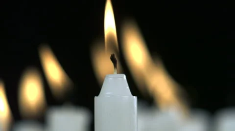 Blowing candles, Slow Motion Stock Footage 41830884
