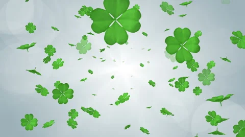 Blowing Clovers - silver Background Stock Footage 67223286