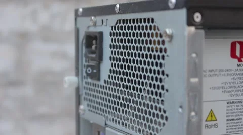 Blowing dust from the computer Vídeo Stock 49048041