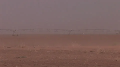 Blowing dust in Texas 3 Stock Footage 27414320