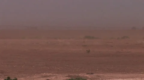 Blowing dust in Texas Stock Footage 27418126