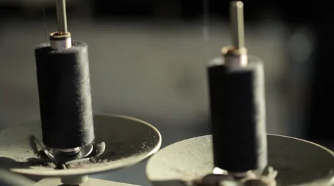 Blowing dust off threads Stock Footage 31458270