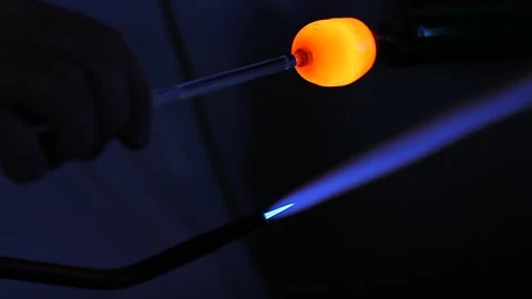 Blowing Glass Stock Footage 218181268