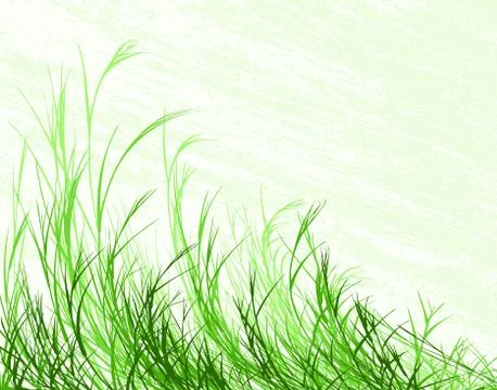Blowing grass Stock Illustration