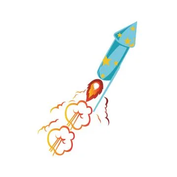 Blowing heat steam rocket launch icon vector logo symbol Stock Illustration