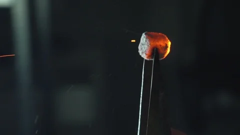 Blowing of hookah coal in slow motion Stock Footage 102521651