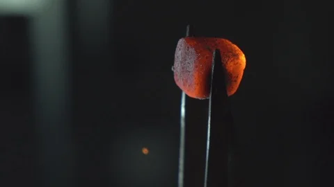 Blowing of hookah coal in slow motion Stock Footage 102529299