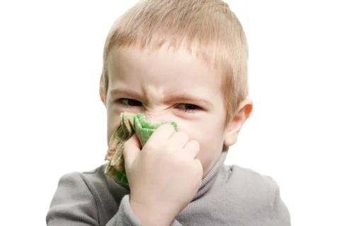 Blowing nose Stock Photos