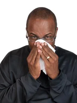 Blowing nose Stock Photos
