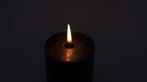 Blowing out candle. 4K UHD Stock Footage 48333038
