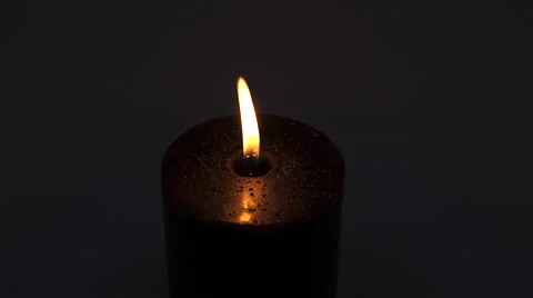 Blowing out candle. 4K UHD Stock-Footage 48333467