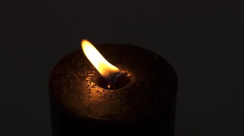 Blowing out a candle. slow motion. Stock Footage 48334108