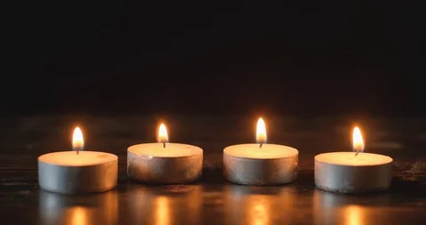 Blowing out candles Stock Footage 125143326