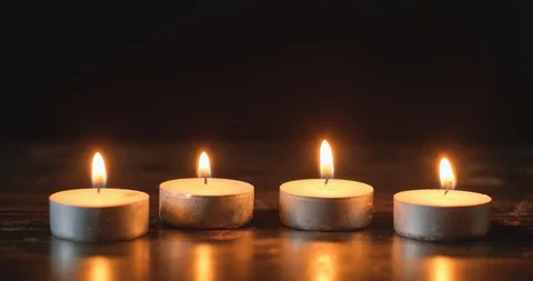 Blowing out candles Stock Footage 125143362