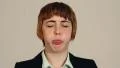 Blowing a raspberry HD Footage