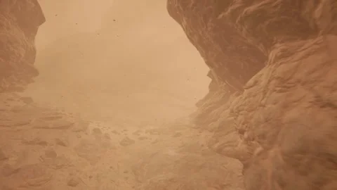 Blowing Sandstorm Transition Element Stock Footage 319005486