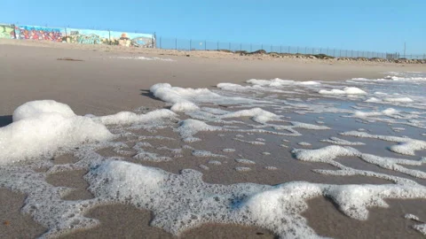 Blowing Sea Foam Stock Footage 171389758