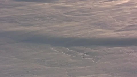 Blowing snow across texture of snow Stock Footage 263689557
