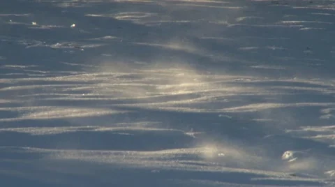 Blowing Snow - Close Shot Vídeo Stock 1106852